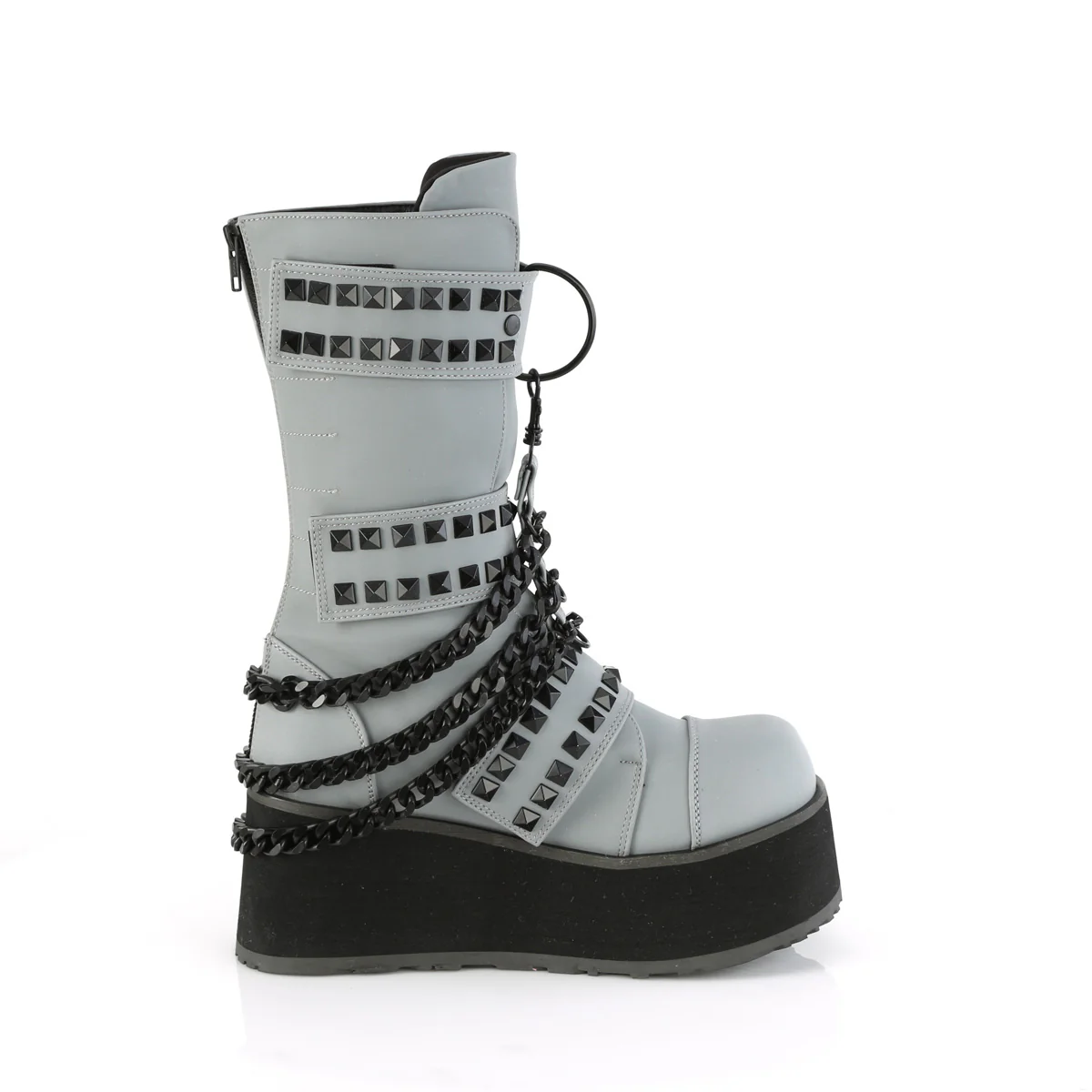 TRASHVILLE-138 Grey Multi Reflective Vegan Leather - Image 5