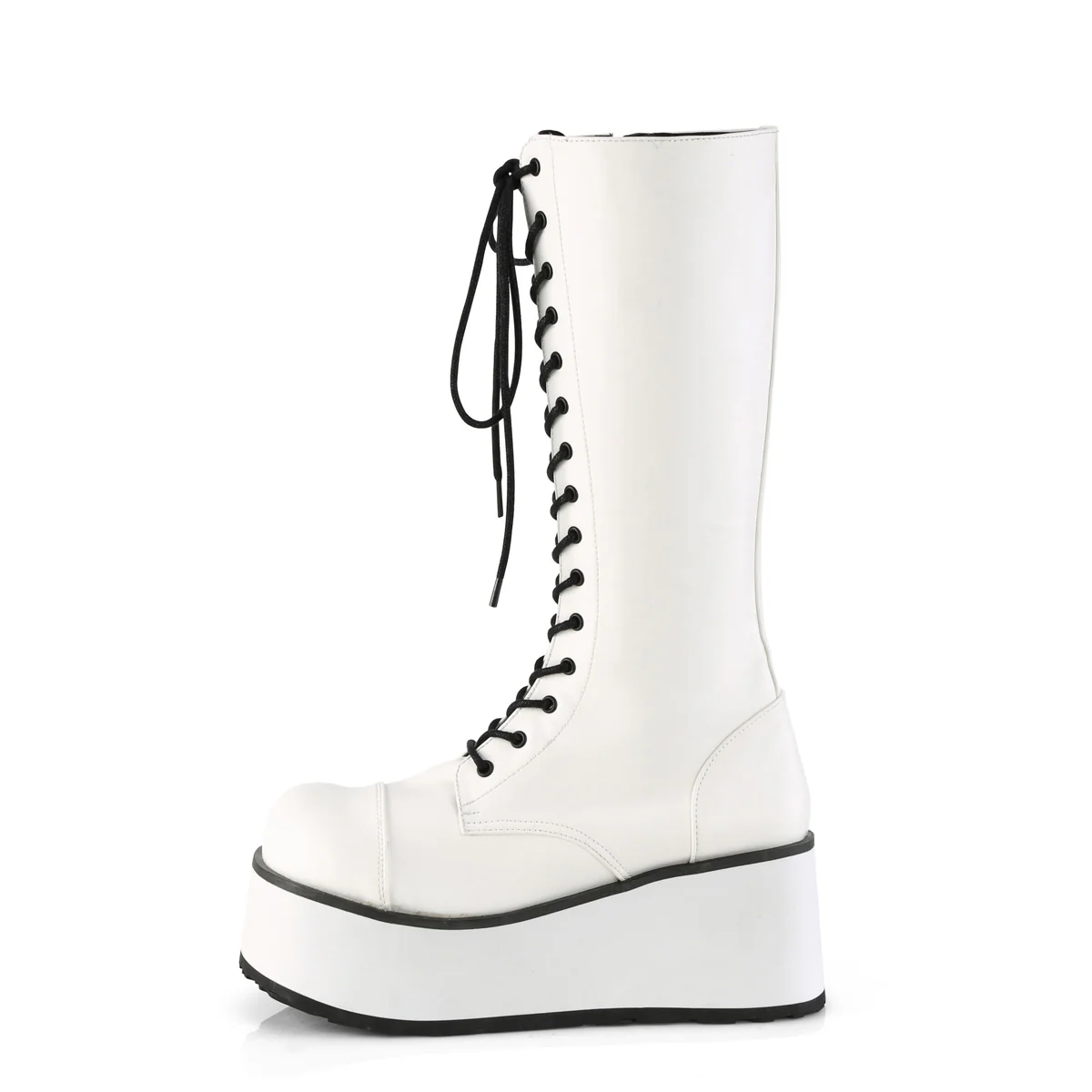TRASHVILLE-502  White Vegan Leather - Image 3