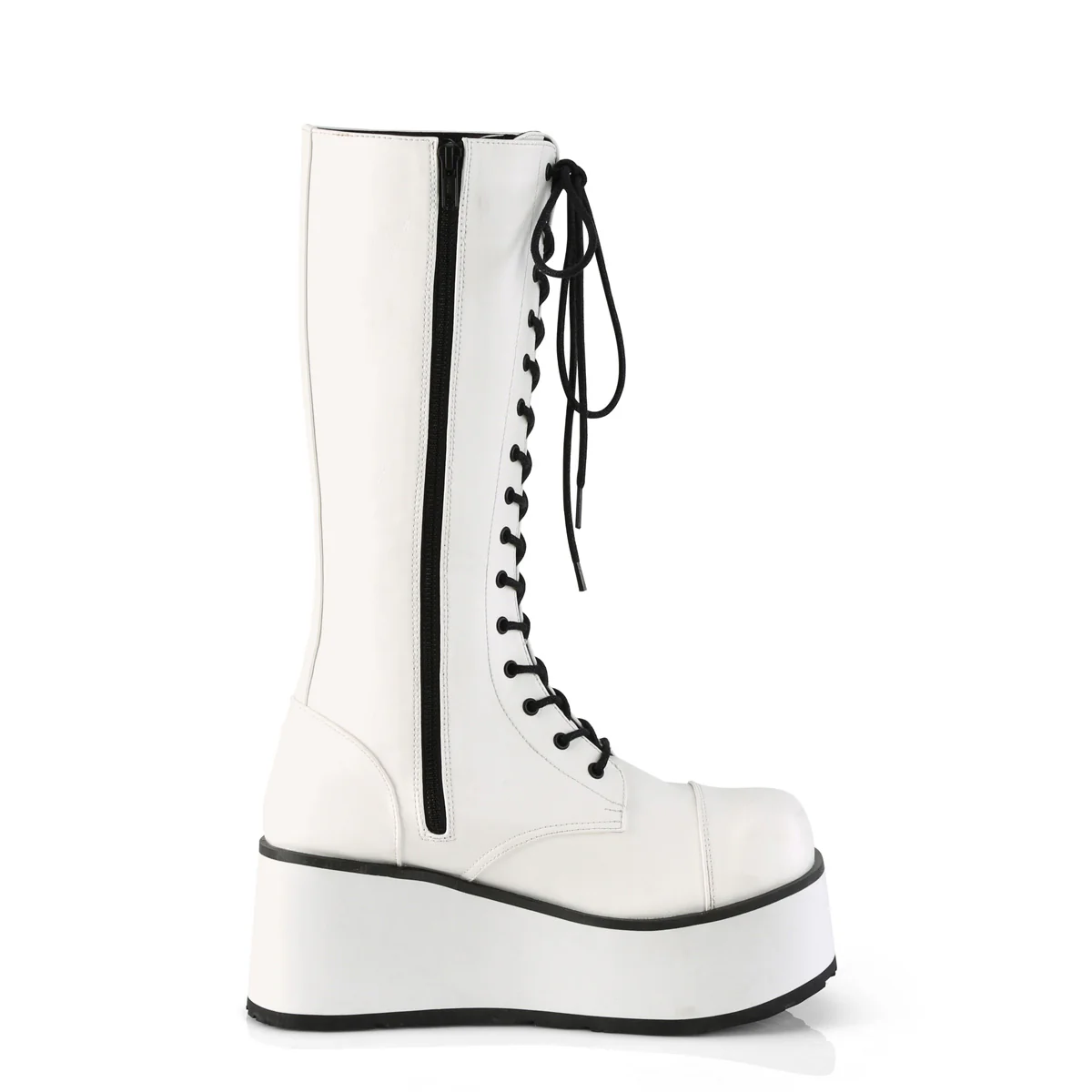 TRASHVILLE-502  White Vegan Leather - Image 5