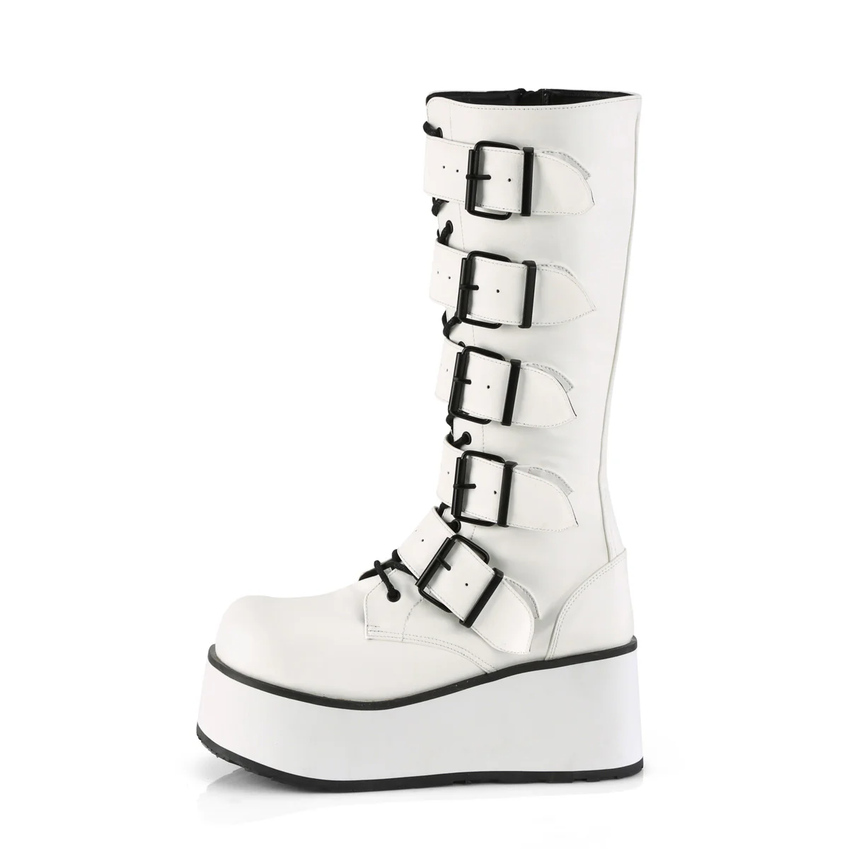 TRASHVILLE-518  White Vegan Leather - Image 3