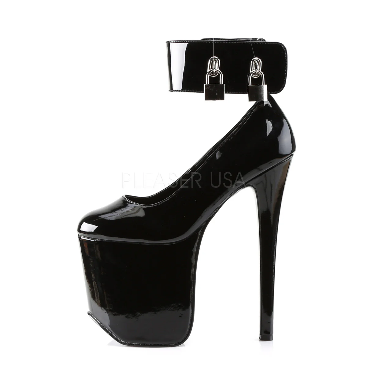 TRAMP-742  Black Patent/Black - Image 3