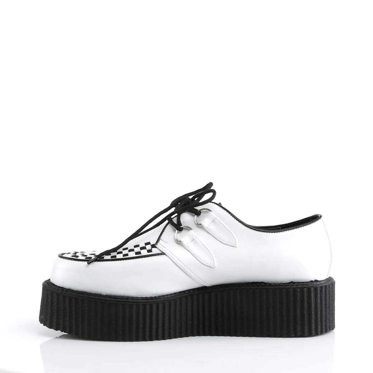 V-CREEPER-502  White Vegan Leather - Image 3