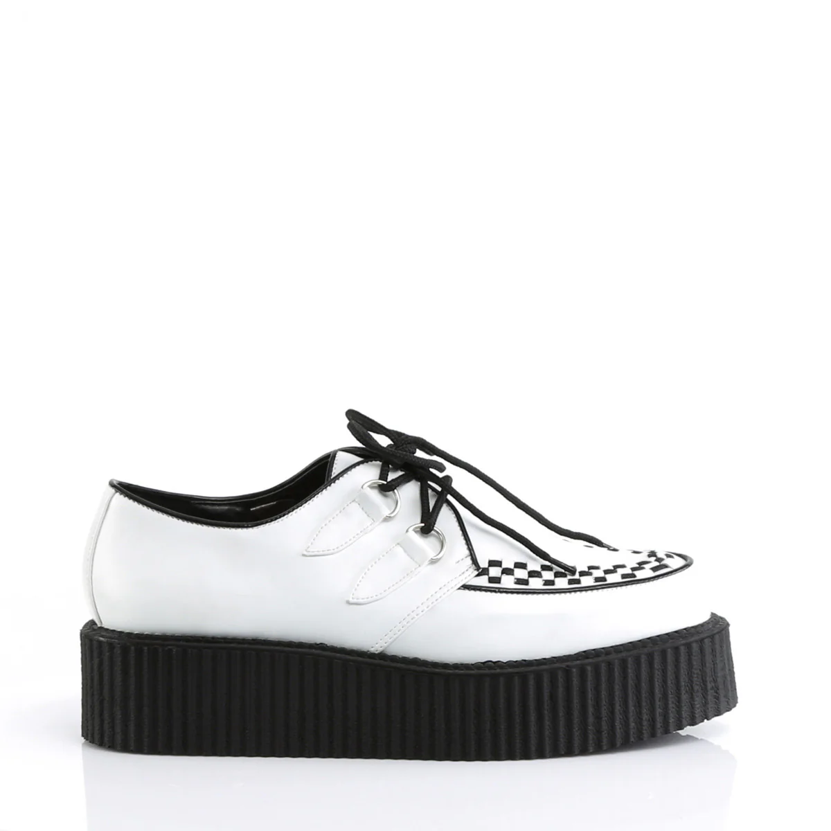 V-CREEPER-502  White Vegan Leather - Image 5