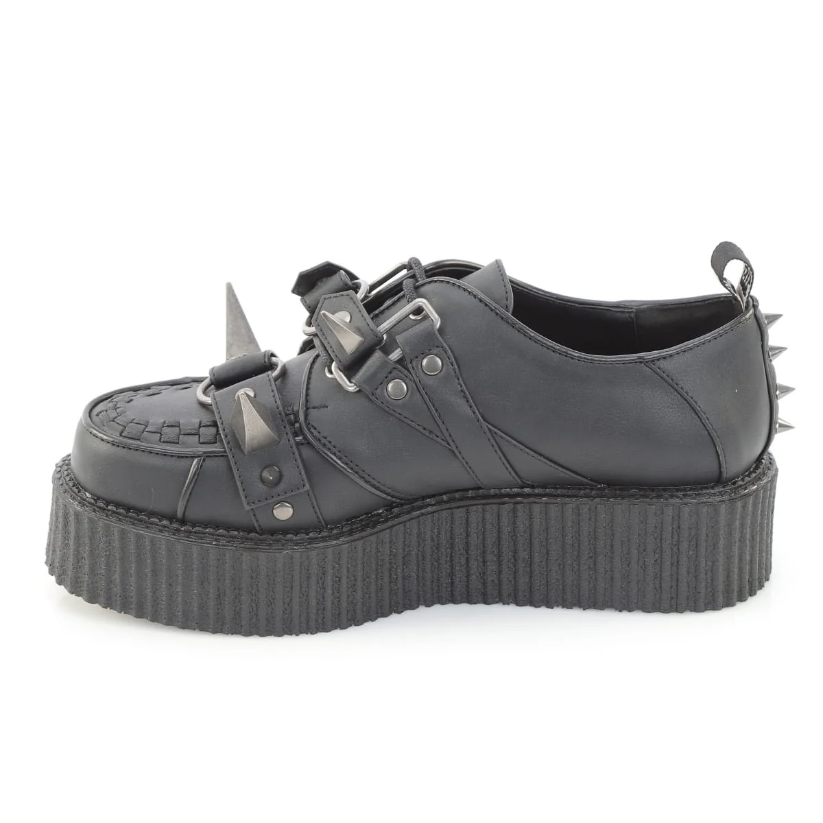 V-CREEPER-518  Black Vegan Leather - Image 3