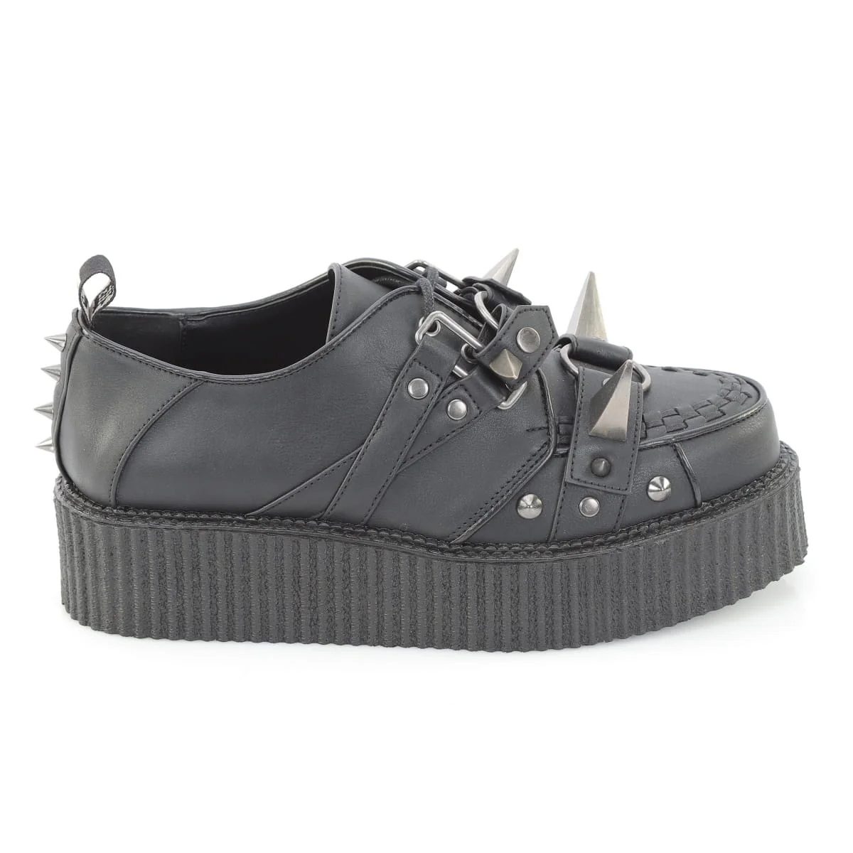 V-CREEPER-518  Black Vegan Leather - Image 5