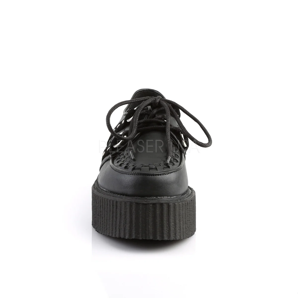V-CREEPER-538  Black Vegan Leather-Suede - Image 2
