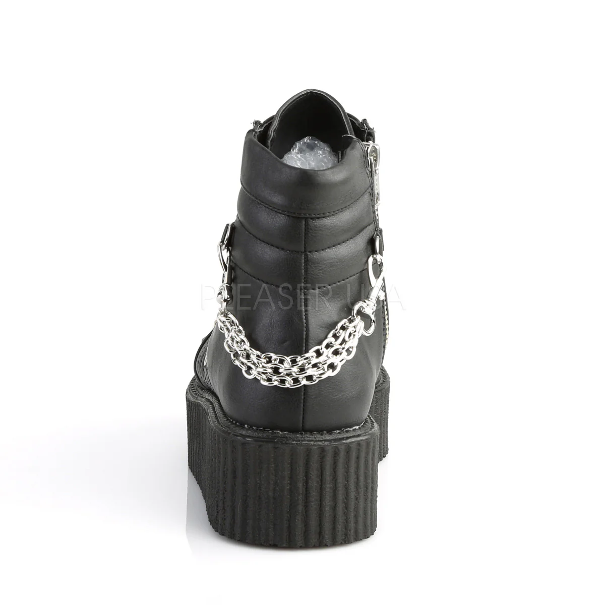 V-CREEPER-565  Black Vegan Leather - Image 4