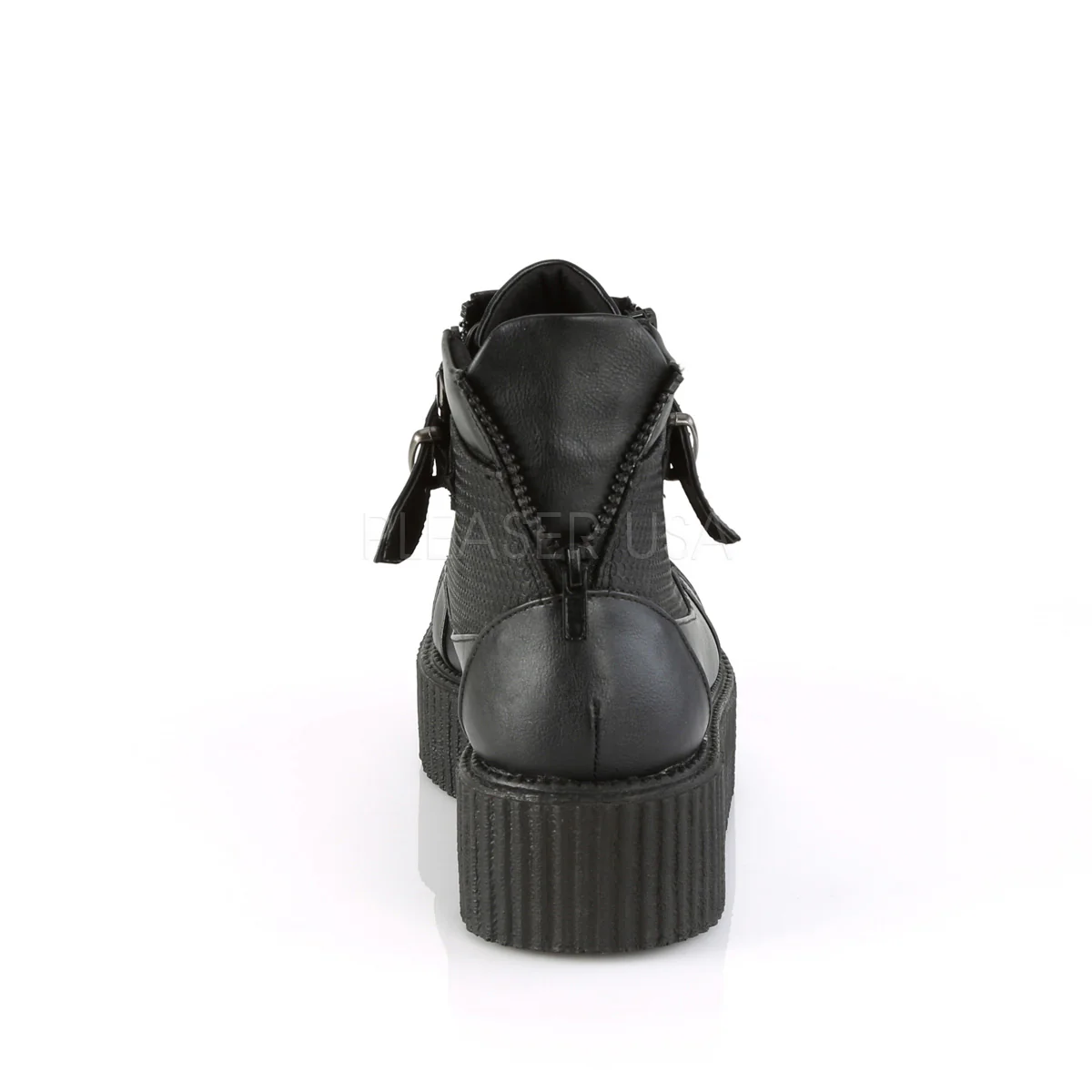 V-CREEPER-566 Black Vegan Leather - Image 4