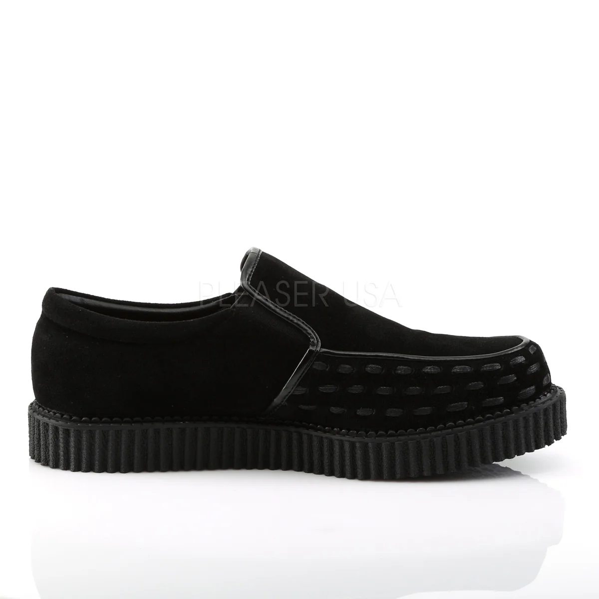 V-CREEPER-607 Black Vegan Suede - Image 5