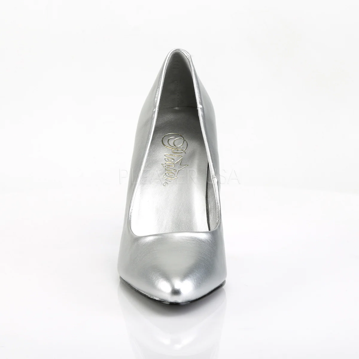 VANITY-420  Silver Faux Leather - Image 2