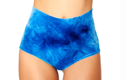 Velvet High-Waist Short - Green FF610 - Image 3