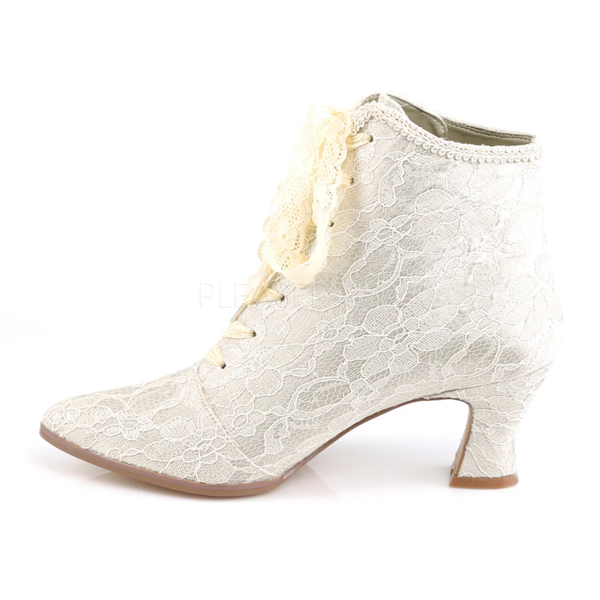 VICTORIAN-30  Champaign Satin-Lace - Image 3