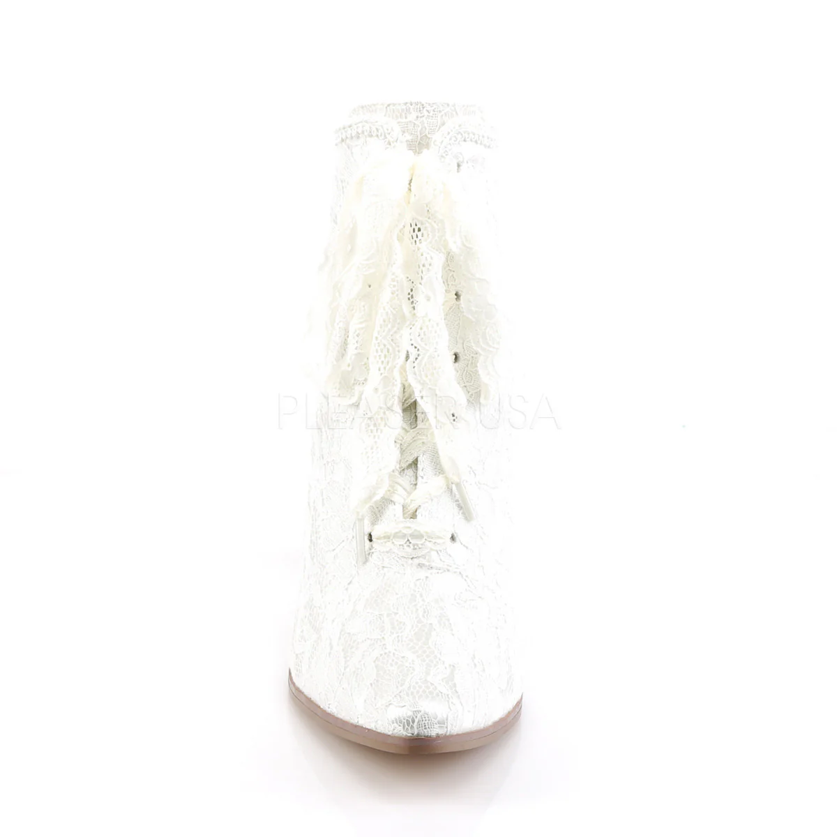 VICTORIAN-30  Ivory Satin-Lace - Image 2