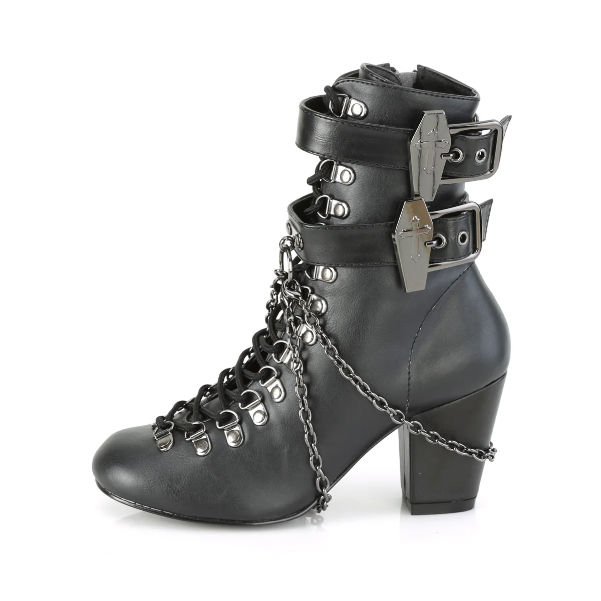 VIVIKA-128  Black Vegan Leather - Image 3