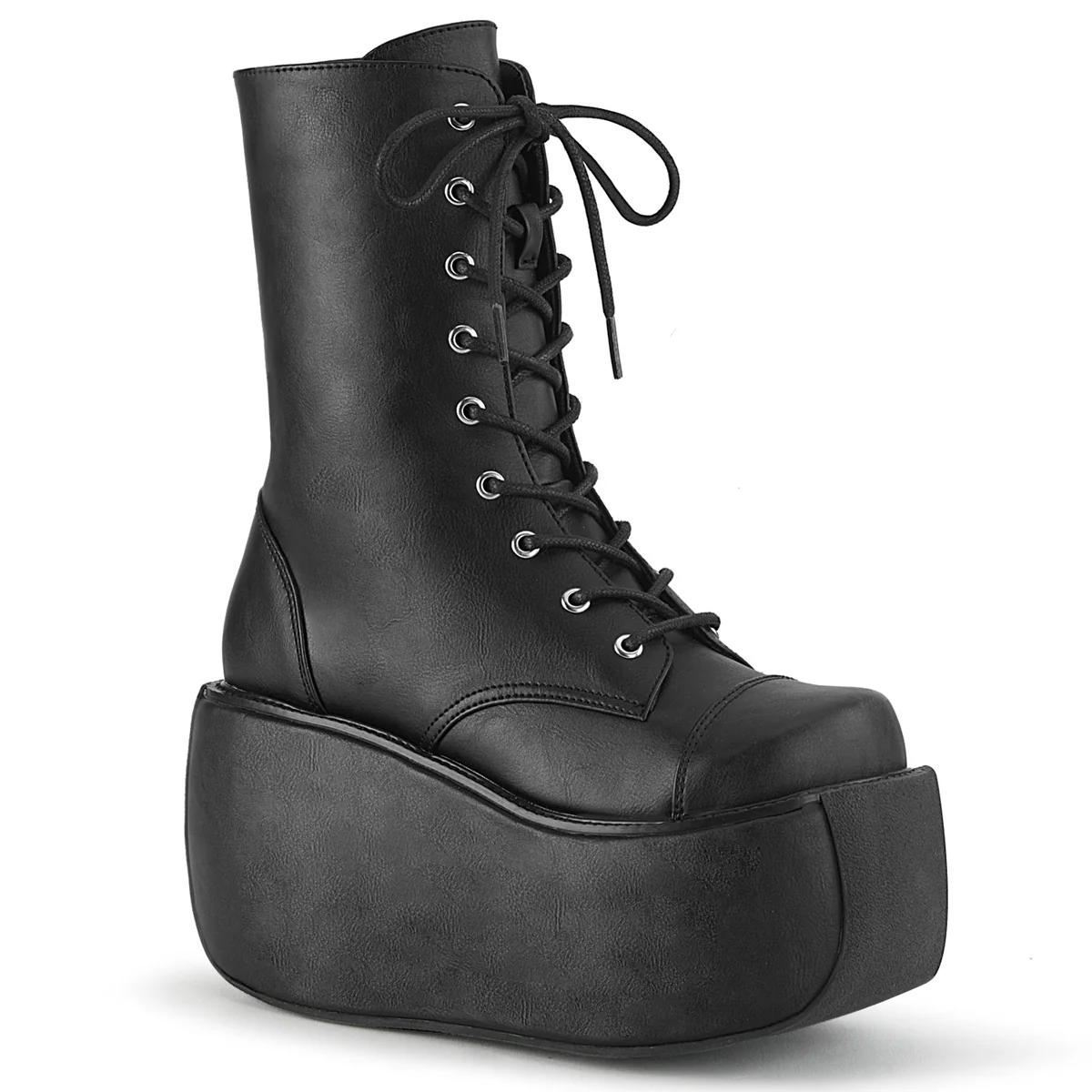 VIOLET-120  Black Vegan Leather