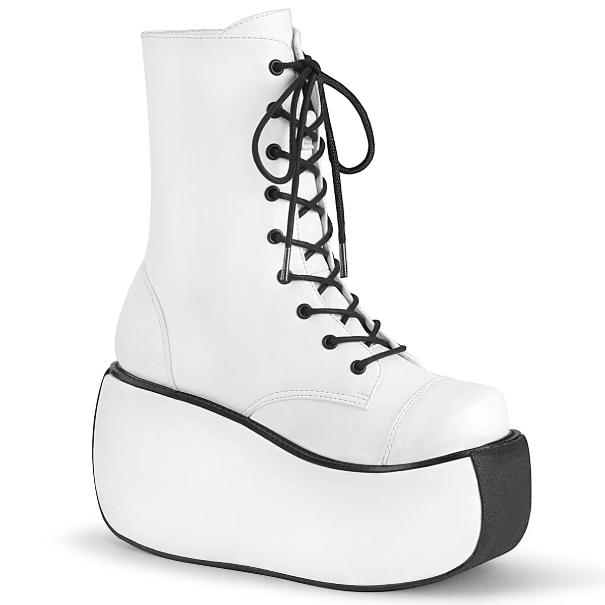 VIOLET-120 White Vegan Leather