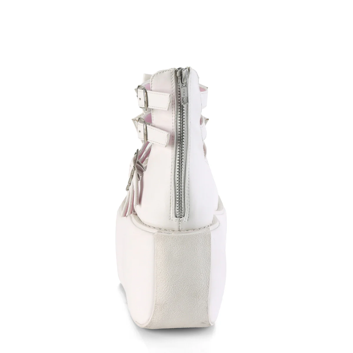 VIOLET-45  White Vegan Leather - Image 4