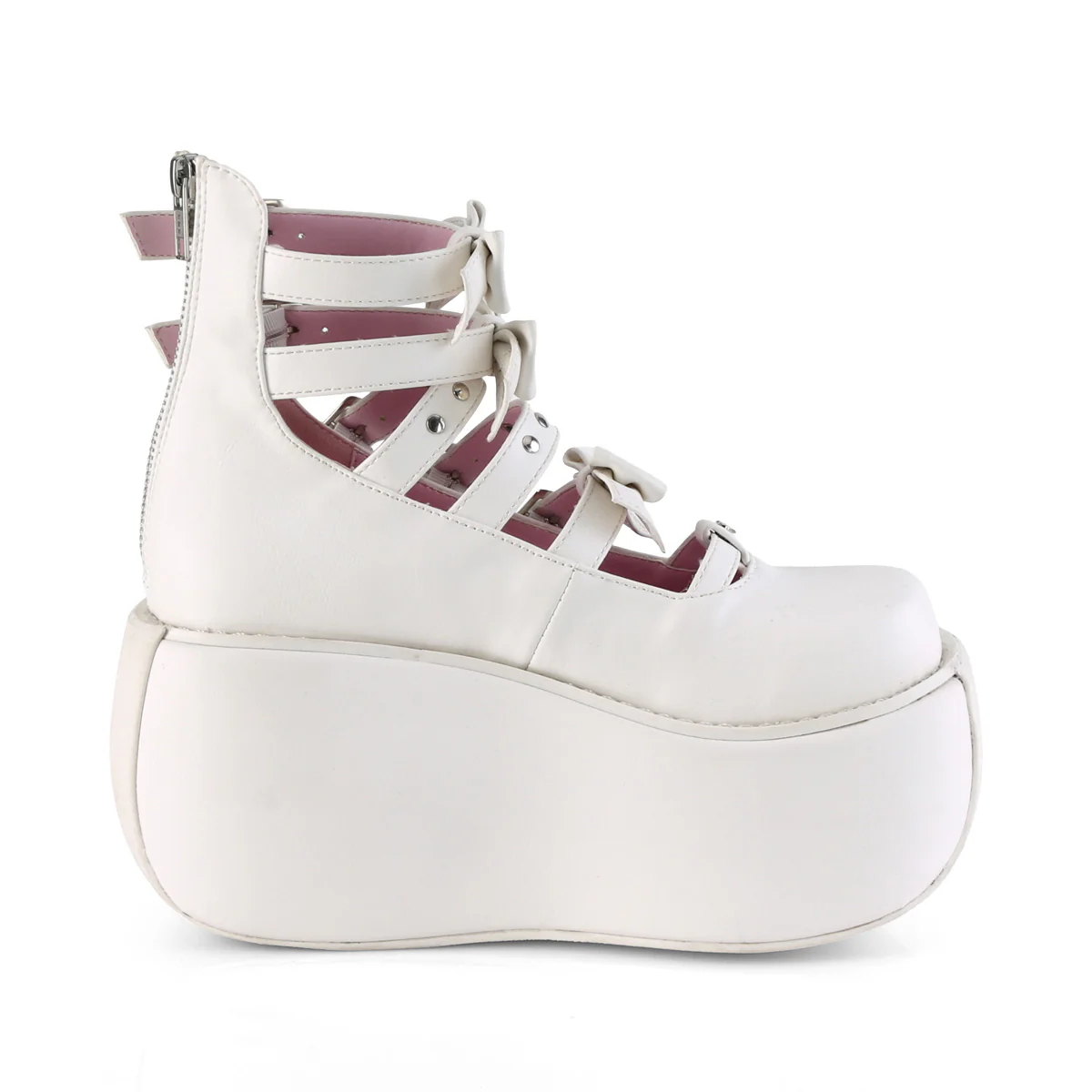 VIOLET-45  White Vegan Leather - Image 5