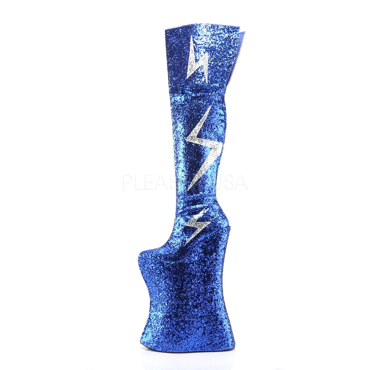 VIVACIOUS-3016  Royal Blue-Silver Glitter - Image 3