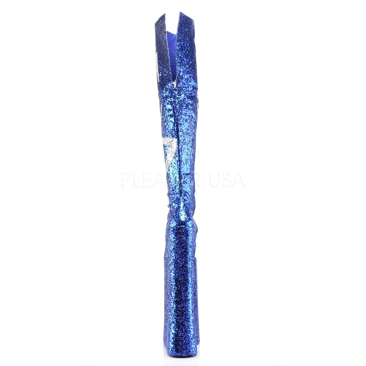 VIVACIOUS-3016  Royal Blue-Silver Glitter - Image 4