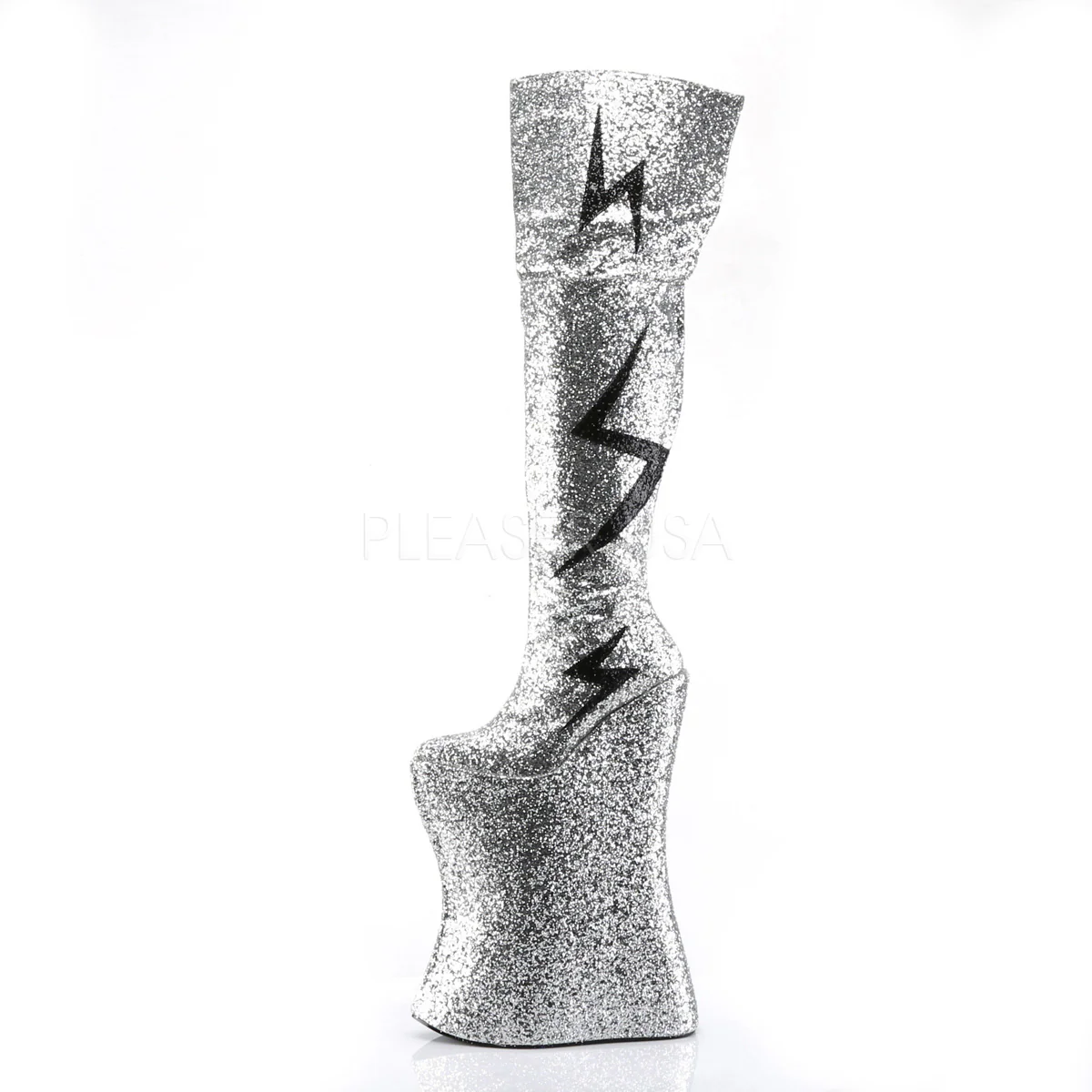 VIVACIOUS-3016  Silver-Black Glitter - Image 3