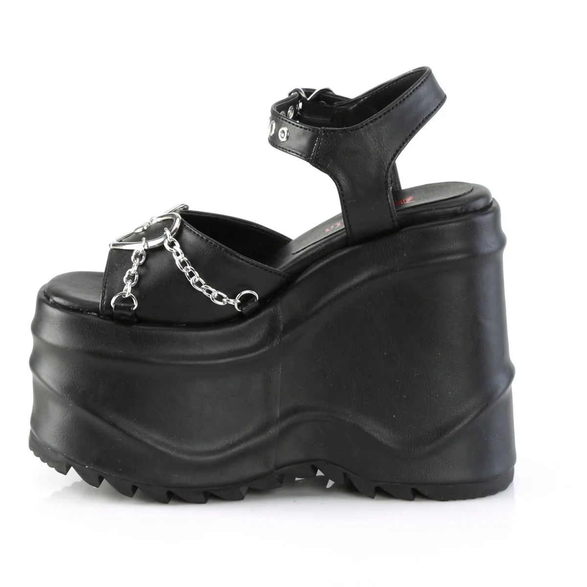 WAVE-09  Black Vegan Leather - Image 3