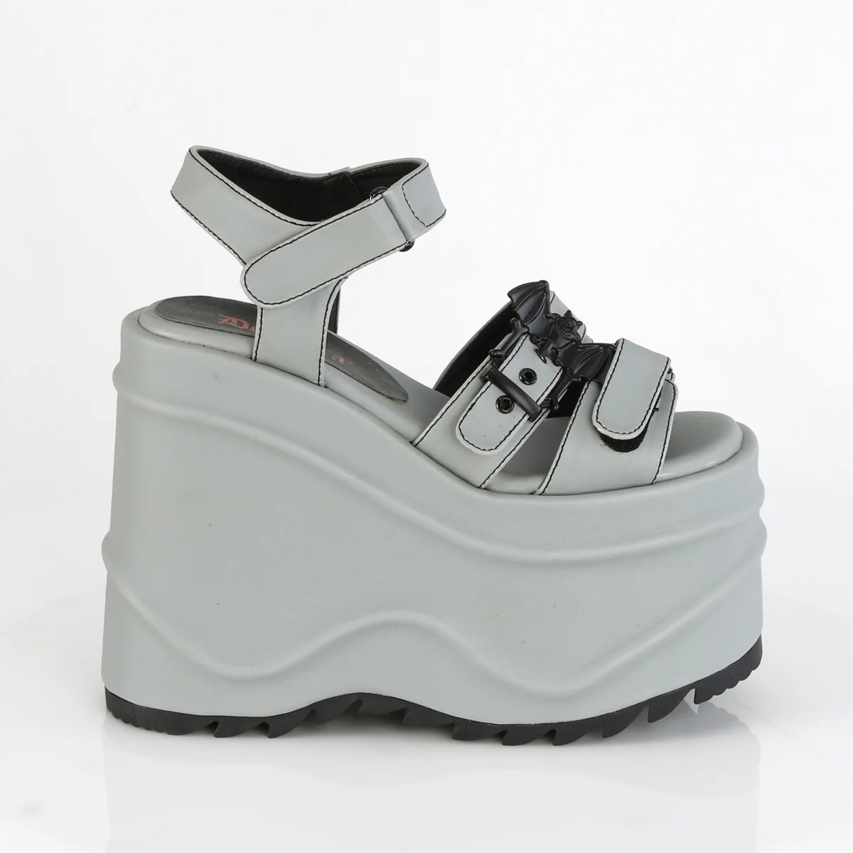 WAVE-13 Grey Reflective Vegan Leather - Image 5