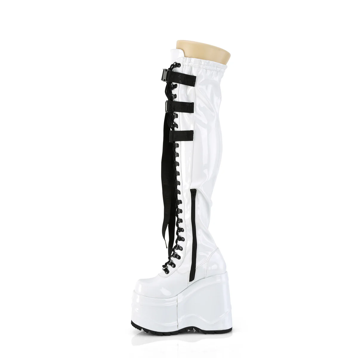 WAVE-315  White Stretch Patent - Image 3