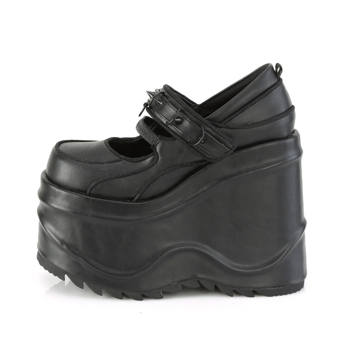 WAVE-48 Black Vegan Leather - Image 3