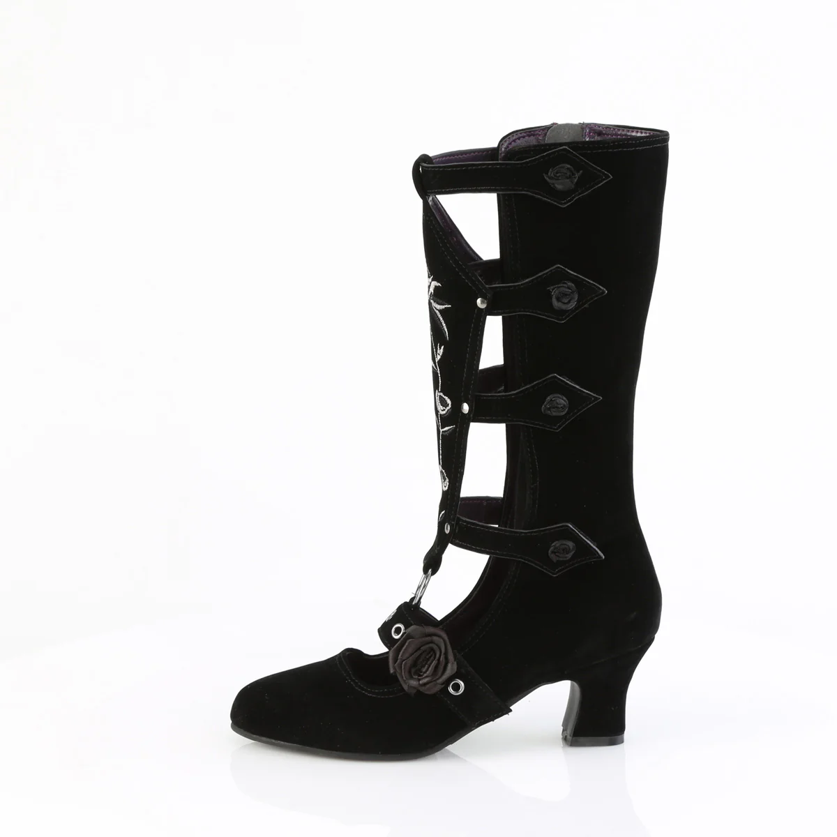 WHIMSY-118  Black Vegan Suede - Image 3