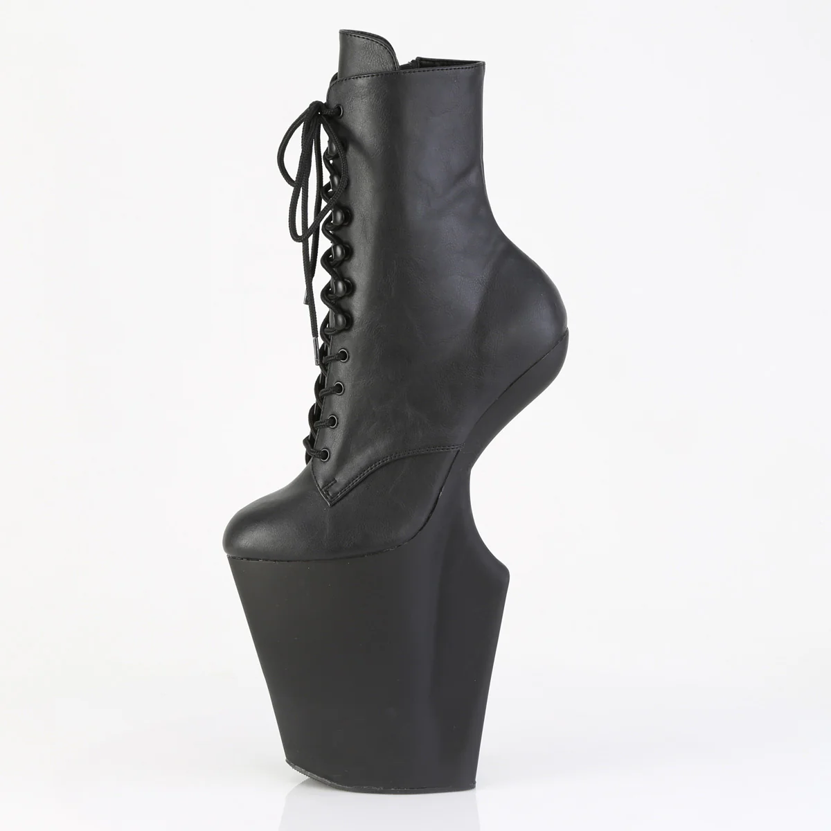 WORSHIP-1020 Black Faux Leather/Black Matte - Image 3