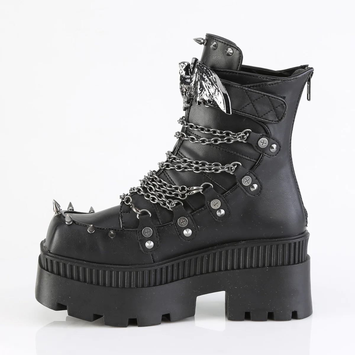 WRATH-55 Black Vegan Leather - Image 3