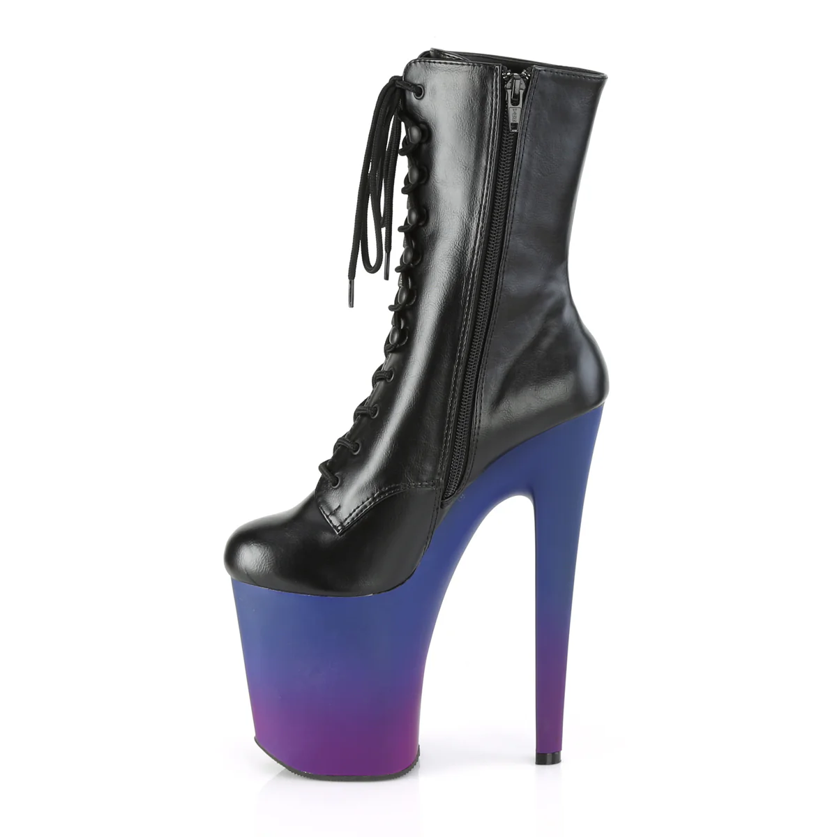 XTREME-1020BP  Black Faux Leather/Blue-Purple Ombre - Image 3