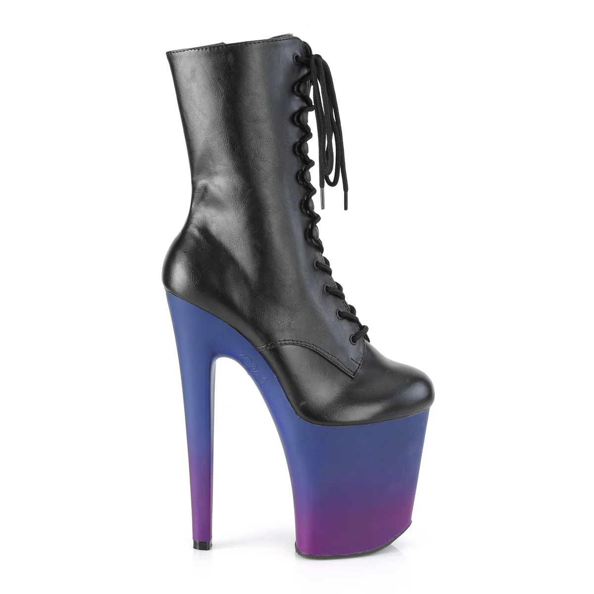 XTREME-1020BP  Black Faux Leather/Blue-Purple Ombre - Image 5