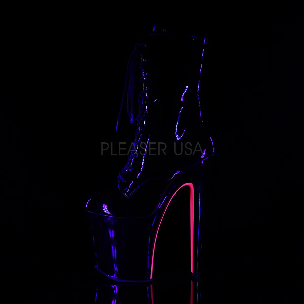 XTREME-1020TT  Black Patent/Black-Neon Hot Pink - Image 2