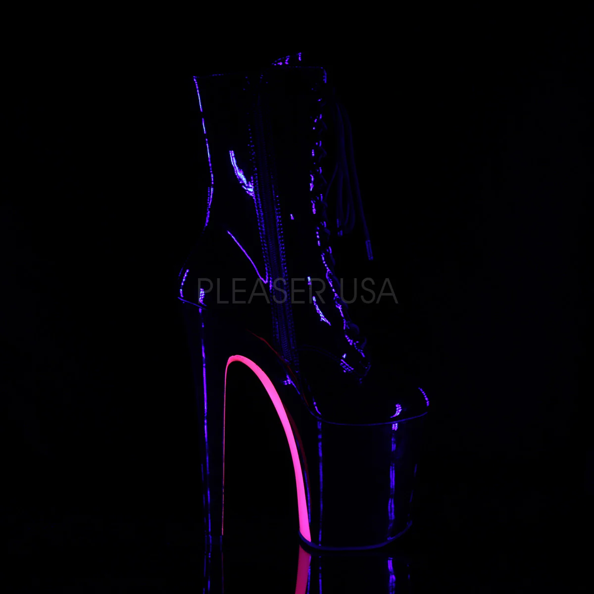 XTREME-1020TT  Black Patent/Black-Neon Hot Pink - Image 4