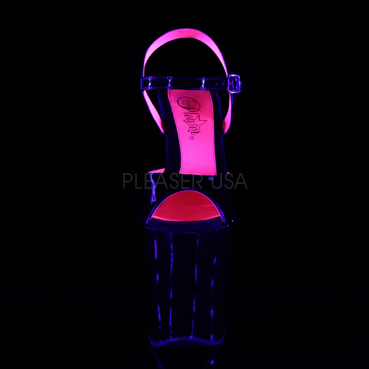 XTREME-809TT  Black Patent-Neon Hot Pink/Black - Image 2
