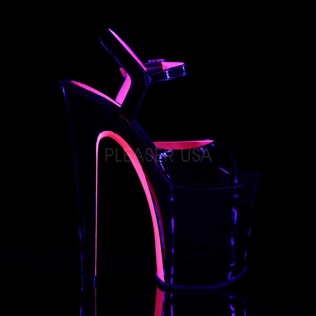 XTREME-809TT  Black Patent-Neon Hot Pink/Black - Image 5