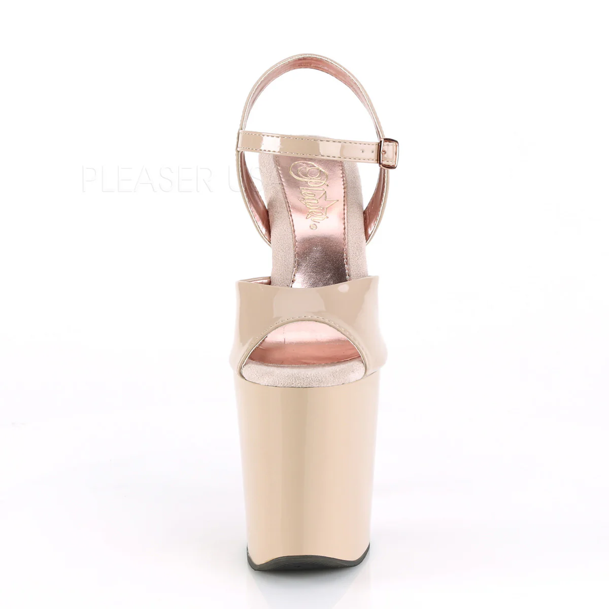XTREME-809TT Nude Patent/Nude-Rose Gold Chrome - Image 2